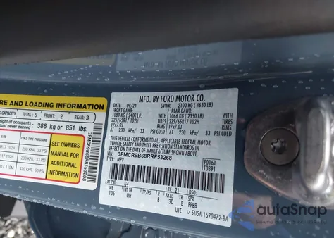 2024 Ford Bronco Sport Big Bend from USA, damaged, VIN 3FMCR9B68RRF53268